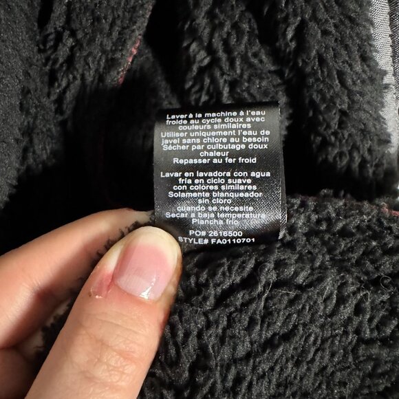 Voyager Mens Red Plaid Fleece-Lined Button-Up Shirt Jacket Size M - Picture 10 of 11